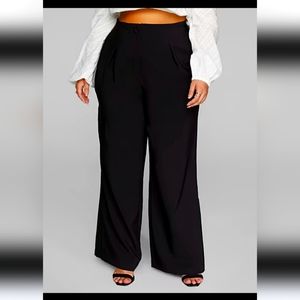 Wide leg trousers